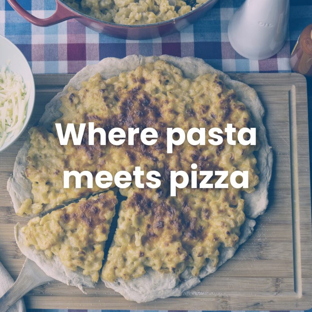 Where pasta meets pizza